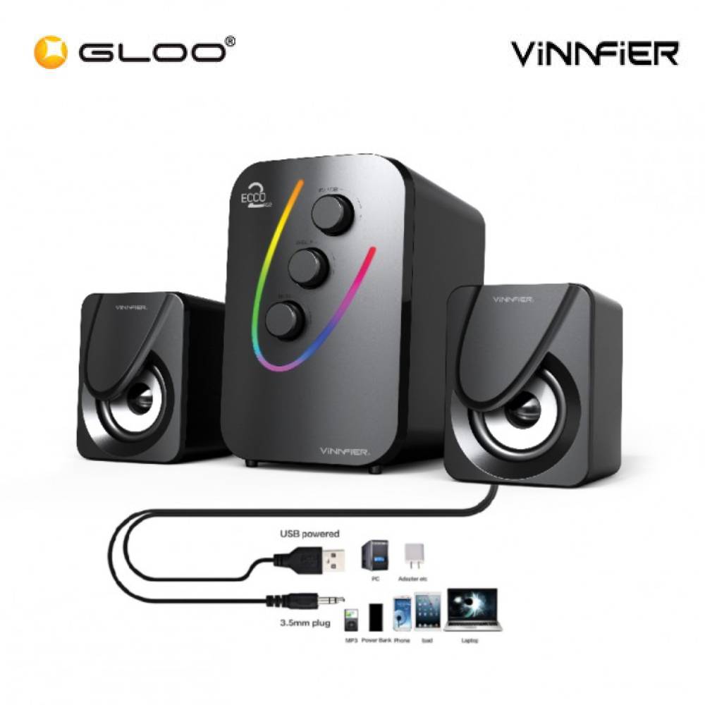 Vinnfier ECCO 2 USB Powered Speaker - Black