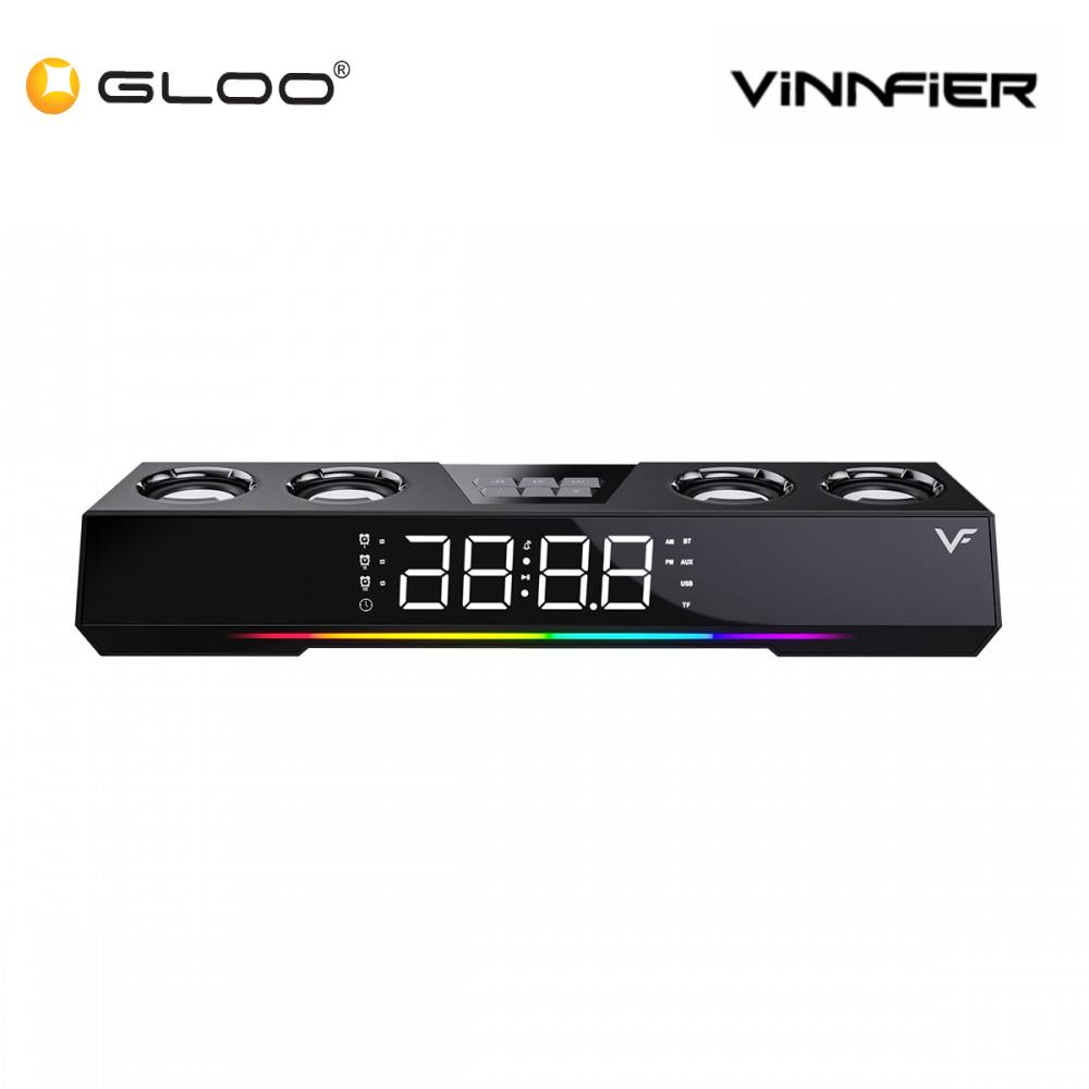 Vinnfier Hyperbar U90 BT with Alarm Clock Bluetooth Speaker