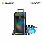 Vinnfier TANGO 313WM Trolley Protable Loud Speaker (Bluetooth,USB,FM,SDCard & Wireless Mic RMS 160W)