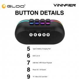 Vinnfier Tango Neo 12 WMV Portable Wireless Speaker 9555637205065