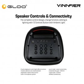 Vinnfier Tango XT2000 WMU Portable Trolley Loud Speaker 9555637204136