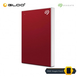 Seagate Backup Plus Portable Drive Red 2TB - STHN2000403 FREE Seagate Pouch