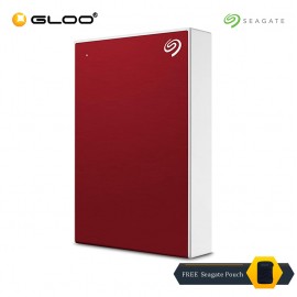 Seagate Backup Plus Portable Drive Red 4TB - STHP4000403 FREE Seagate Pouch