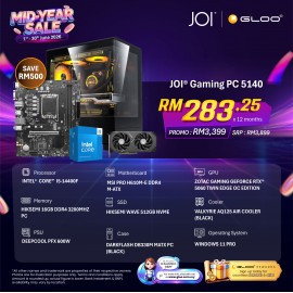 JOI Gaming PC 5140 (INTEL CORE I5-14400F/16GB RAM/512GB SSD/RTX 5060/W11P)
