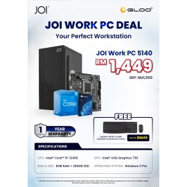 JOI Work PC 5140 (Intel® Core™ i5-12400/8GB RAM/256GB SSD/W11P)