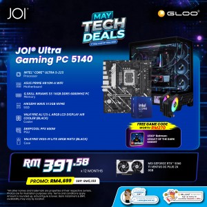 JOI Ultra Gaming PC 5140 (INTEL CORE ULTRA 5 PROCESSOR 225/16GB RAM/512GB SSD/RTX 5060 Ti/DOS)