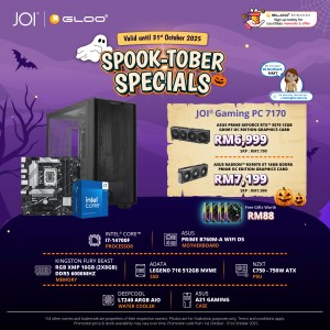 JOI Gaming PC 7170 (Intel core I7-14700F/16GB RAM/512GB SSD/RX9070XT/DOS)