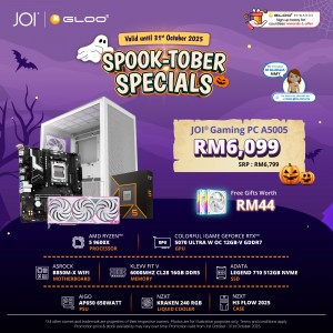JOI Gaming PC A5005 (AMD Ryzen 5 9600X/16GB RAM/512GB SSD/RTX5070/DOS)