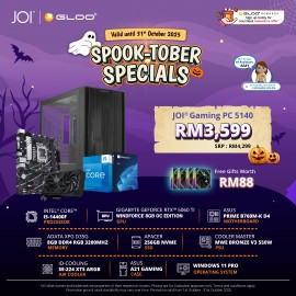 JOI Gaming PC 5140 (Intel core I5-14400F/8GB RAM/256GB SSD/RTX5060TI/W11P)