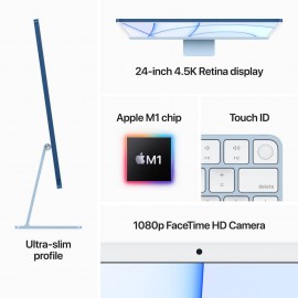 Apple 24-inch iMac M1 (8-core CPU, 8-core GPU, 8GB Memory, 256GB Storage) - Pink
