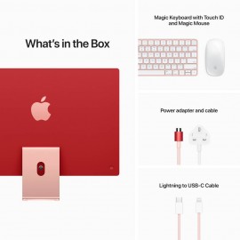 Apple 24-inch iMac M1 (8-core CPU, 8-core GPU, 8GB Memory, 256GB Storage) - Pink
