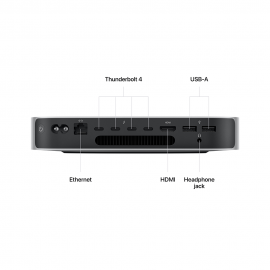 Apple Mac mini M2 Pro chip with 10 ‑ core CPU and 16 - core GPU, 512GB SSD (2023)