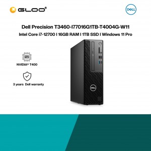 [Pre-order] Dell Precision T3460-I77016G1TB-T4004G-W11 SFF Workstation (i7-12700,16GB,1TB HDD,NVIDIA T400 4GB,W11P) [ETA:3-5 working days]
