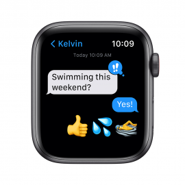 [2021] Apple Watch Nike SE GPS, 44mm Space Grey Aluminium Case with Anthracite/Black Nike Sport Band