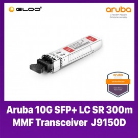 Aruba 10G SFP+ LC SR 300m MMF Transceiver - J9150D