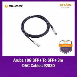 Aruba 10G SFP+ to SFP+ 3m DAC Cable - J9283D