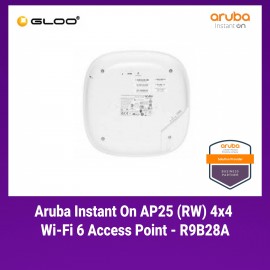HPE Networking Instant On AP25 (RW) 4x4 Wi-Fi 6 Access Point - R9B28A