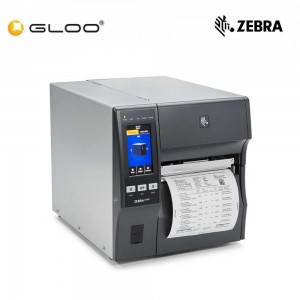 ZEBRA ZT411 4-inch Industrial Thermal Transfer Printer 203 dpi with 4.3-inch Color Touch Display, UK/AU/JP/EU Cords, USB, 10/100 Ethernet, Bluetooth 4.1/MFi,  (ZT41142-T0P0000Z)