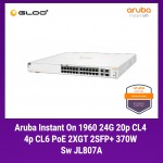 Aruba Instant On 1960 24G 20p CL4 4p CL6 PoE 2XGT 2SFP+ 370W Switch - JL807A