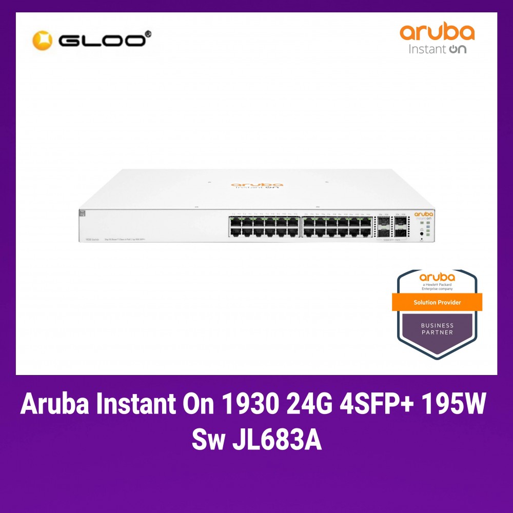 Aruba Instant On 1930 24G 4SFP+ 195W Switch JL683A