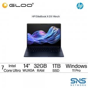 [Pre-order] HP EliteBook X G1i 14 inch Notebook Next Gen AI PC (B5RC3AV) (Intel Core Ultra 7-258 | 14" | 32GB RAM | 1TB SSD | Integrated Graphics |Windows 11 Pro) [ETA: 8 working weeks if no delay]