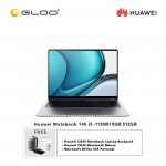 Huawei Matebook 14S (i5 -11300H,8GB,512GB, Windows 10 Home) Grey  [FREE CD60 Backpack + CD20 Mouse + 365 Personal]