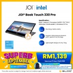 JOI Book Touch 330 Pro (N4120, 4GB + 64GB, 13.3” FHD, W10Pro) {Free 256GB SSD + Active Pen Pro 330 + JOI backpack}