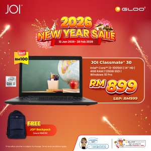 JOI Classmate 30 Black(i3-1005G1, 4GB, 128GB SSD, Intel UHD Graphics 600, 14" HD,W10Pro)