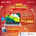 Acer Aspire Lite 15 AL15-33P-C84X Laptop (Intel® N150 | 15.6"FHD | 8GB RAM | 512GB SSD | Intel® Intergrated Graphics | Windows 11 Home | Microsoft Office Home & Student 2024 + Microsoft 365 Basic)