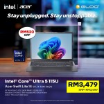 Acer Swift Lite 14 SFL14-54M-56QN Laptop (Intel® Core™ Ultra 5 115U | 14" WUXGA | 16GB RAM | 512GB SSD | Intel Graphics | Windows 11 Home |Microsoft Office Home 2024 + Microsoft 365)