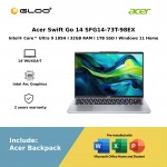 Acer Swift Go 14 SFG14-73T-98EX (Intel EVO Core Ultra 9-185H | 14"WUXGA-T | 32GB RAM | 1TB SSD | Intel Arc Graphics | Windows 11 Home)
