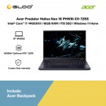 Acer Predator Helios Neo 16 PHN16-I31-72SS Gaming Laptop (NVIDIA® GeForce RTX™ 5070 | Intel® Core™ i7-14650HX | 16" WUXGA | 16GB RAM | 1TB SSD | Windows 11 Home | Preinstalled Microsoft Office Home & Student + Microsoft 365 Basic)