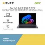 Acer Swift Go 16 AI SFG16-I71-75TW Laptop (Intel® Core™ Ultra X7 358H | 16" WQXGA+ OLED | 32GB RAM | 1TB SSD | Intel® Arc™ B390 Graphics | Windows 11 Home | Microsoft Office Home & Student 2024 + Microsoft 365 Basic)