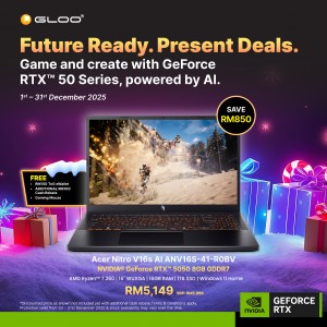 Acer Nitro V16S Ai ANV16S-41-R0BV Gaming Laptop (NVIDIA® GeForce RTX™ 5050 | AMD Ryzen™ 7 260 | 16” WUXGA | 16GB RAM | 1TB SSD | Windows 11 Home | Microsoft Office Home 2024 + Microsoft 365)