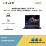 Acer Nitro V16S ANV16S-71-715L Gaming Laptop (NVIDIA® GeForce RTX™ 5060 | Intel® Core™ 7 240H | 16” WQXGA | 16GB RAM | 512GB SSD | Windows 11 Home | Microsoft Office Home 2024 + Microsoft 365 Basic)