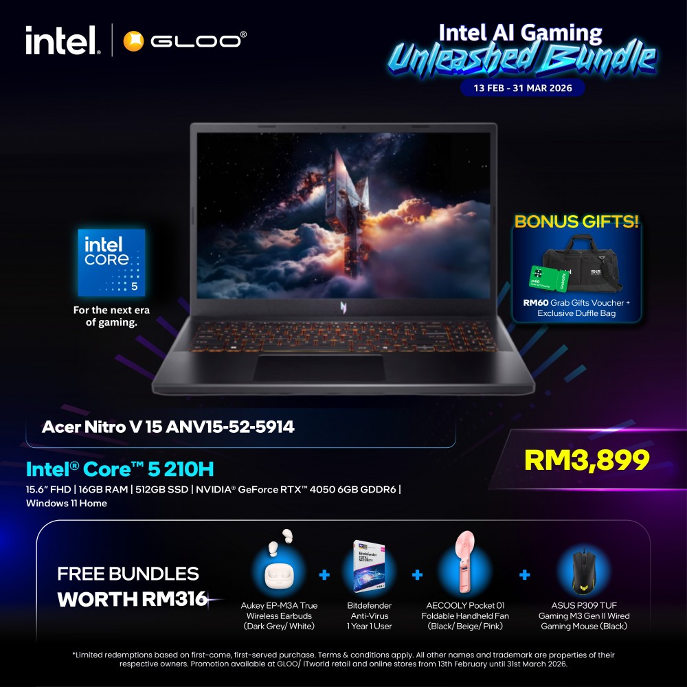 Acer Nitro V 15 ANV15-52-5914 (NVIDIA® GeForce RTX™ 4050 | C 5 210H | 15.6” FHD | 16GB RAM | 512GB SSD | Windows 11 Home) 