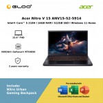 Acer Nitro V 15 ANV15-52-5914 (Intel Core 5 210H | 15.6” FHD | 16GB RAM | 512GB SSD | Nvidia GeForce RTX4050 | Windows 11 Home) 
