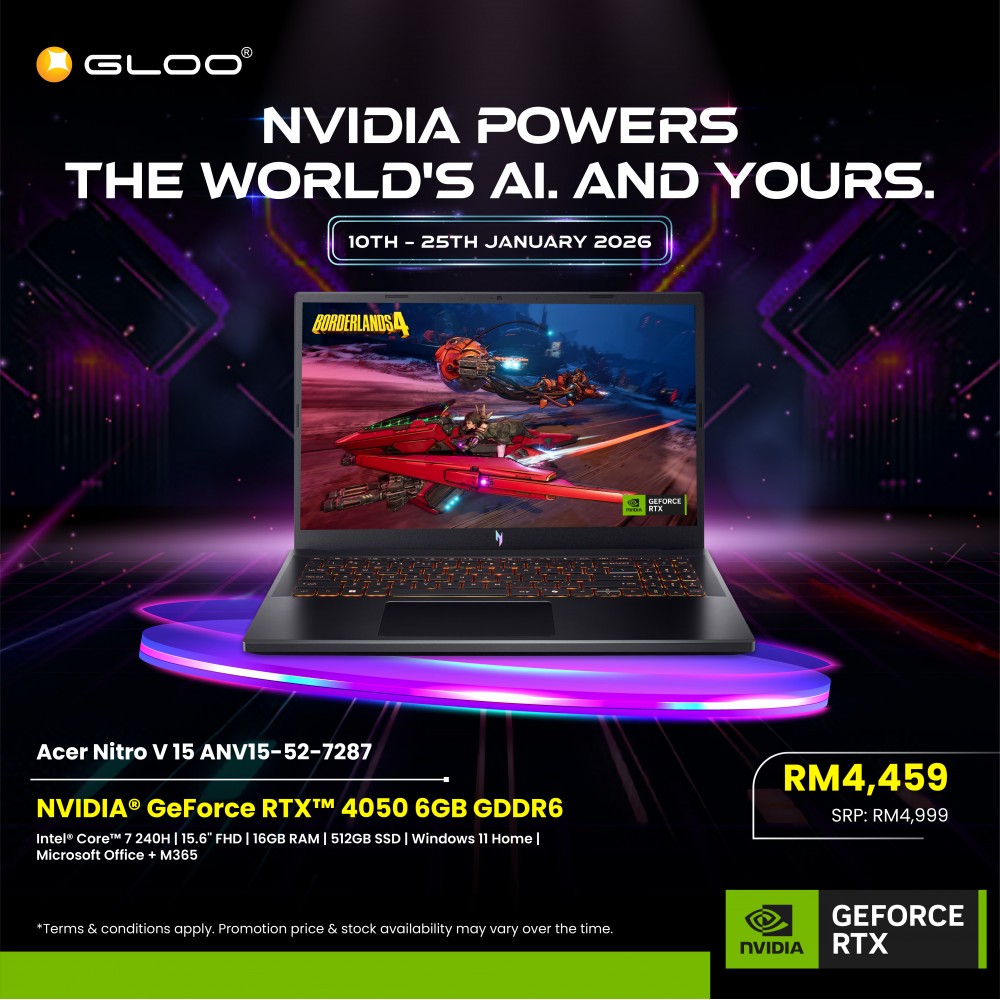 Acer Nitro V 15 ANV15-52-7287 (NVIDIA® GeForce RTX™ 4050 | C 7 240H | 15.6” FHD | 16GB RAM | 512GB SSD | Windows 11 Home)