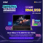 Acer Nitro V15 ANV15-52-78XQ Gaming Laptop (NVIDIA® GeForce RTX™ 5050 | C i7-13620H | 15.6" FHD | 16GB RAM | 512GB SSD | Windows 11 Home | Office Home + M365)