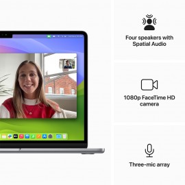 	(Great Eastern) Apple 13-inch MacBook Air, M3 chip with 8-core CPU and 8-core GPU, 16GB, 256GB SSD - Space Grey