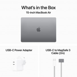 	(Great Eastern) Apple 15-inch MacBook Air, M3 chip with 8-core CPU and 10-core GPU, 16GB, 256GB SSD - Space Grey