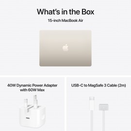 [Pre-order] Apple 15-inch MacBook Air, M5 chip with 10‑core CPU and 10‑core GPU, 16GB, 512GB SSD - Starlight (ETA: 11 Mar onwards)