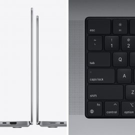 Apple 14-inch MacBook Pro M1 Pro chip with 8-core CPU and 14-core GPU, 512GB SSD - Space Grey