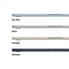 Apple 15-inch MacBook Air, M4 chip with 10-core CPU and 10-core GPU, 24GB, 512GB SSD - Midnight