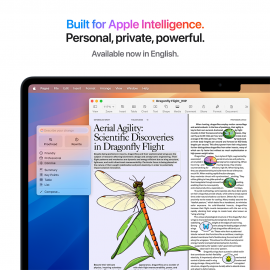 Apple 15-inch MacBook Air, M4 chip with 10-core CPU and 10-core GPU, 24GB, 512GB SSD - Midnight