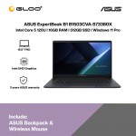 ASUS ExpertBook B1 B1503CVA-S73380X Business Laptop (Intel Core 5 120U | 15.6"FHD | 16GB RAM | 512GB SSD | Intel UHD Graphics | Windows 11 Pro | 3 Years Warranty)