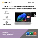 ASUS Vivobook S 15 OLED S5507Q-AMA088WSM Laptop (Snapdragon X Plus X1P 42 100 | 15.6”3K OLED | 16GB RAM | 512GB SSD | Qualcomm Adreno GPU | Windows 11 Home | Office Home & Student + Office 365)