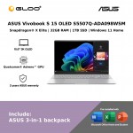 ASUS Vivobook S 15 OLED S5507Q-ADA098WSM Laptop (Snapdragon® X Elite X1E 78 100 | 15.6”3.2K OLED | 32GB RAM | 1TB SSD | Qualcomm® Adreno™ GPU | Windows 11 Home)