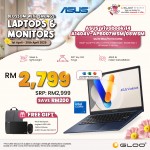 ASUS Vivobook 14 A1404V-APB007WSM Laptop (C5-120U,16GB,512GB SSD,Intel Graphics,H&S+M365,14” FHD,W11H,Blue,2Y)