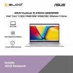 ASUS Vivobook 15 A1504V-ABQ269WS Laptop (Intel Core 5-120U | 15.6" FHD | 16GB RAM | 512GB SSD | Intel Graphics | Windows 11 Home | Microsoft Office Home 2024 + Microsoft 365 Basic | Silver)